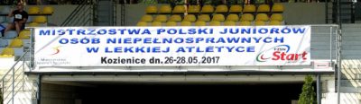 Mistrzostwa Polski Juniorów Osób Niepełnosprawnych w Lekkiej Atletyce, Kozienice 26-28.05.2017r.